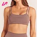 low neck sports bra